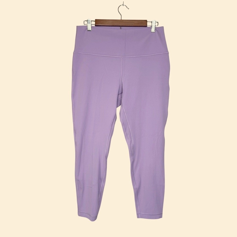 Lululemon Align High-Rise Pant 25" Womens 14 Wisteria Purple Good Nulu Leggings - Picture 1 of 12